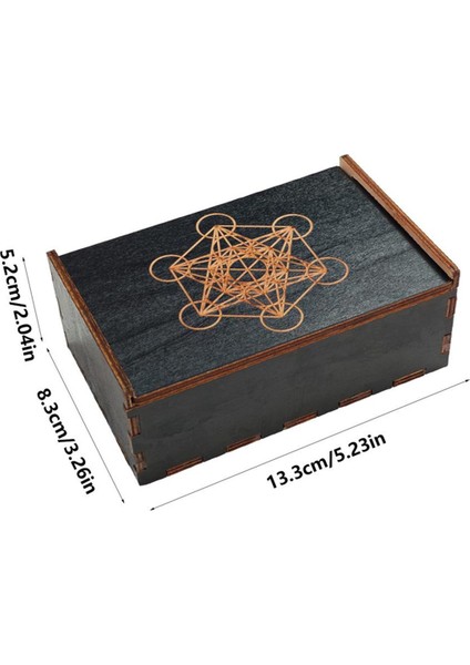 Tarot Kart Kasası Vintage Ahşap Biblo Kutusu Mücevher Kutusu Küçük Ahşap Vintage Çok Işlevli Kutu Tarot Kartı Aksesuarı D (Yurt Dışından) fırsatları
