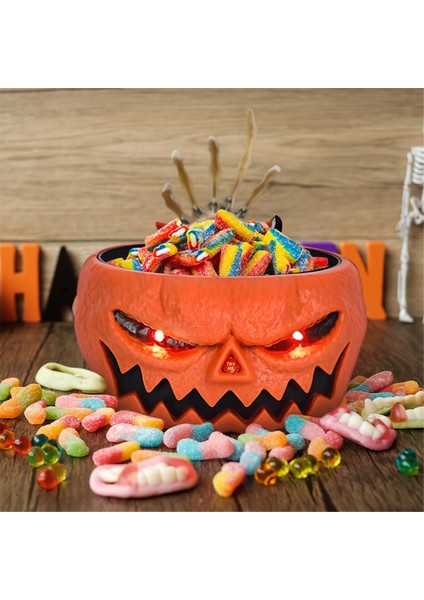 Cadılar Bayramı Kafatası Kabak Kasası Kabak Şeker Kasesi Tutucu Derin Yemek Perili Ev Dekoru Cadılar Bayramı Korku Balkabağı Renk (Yurt Dışından) fiyatları