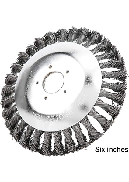 Yabani Ot Sökücü Alet Çim Fırça Düzeltici Kafa 6 Inç Çelik Tel Tekerlek Fırça Kesici Bıçak Bahçe Malzemeleri (Yurt Dışından) modelleri