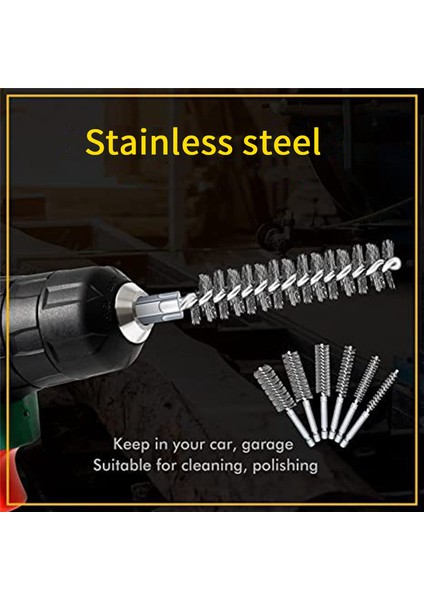 12PCS Çelik Delik Teli Fırçası Twited Tel Paslanmaz Çelik Temizleme Fırçası Saplı 1/4 Inç Hex Boru Deliği Için (Yurt Dışından) fırsatları