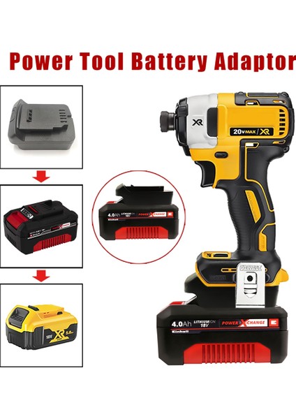 Einhell Power X-Change Için Pil Adaptör Dönüştürücü 18V Li-Ion Dewalt 18V 20V Li-Ion Pil Aracı (Yurt Dışından) modelleri