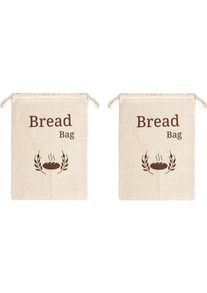 Organik Keten Ekmek Çantası Yeniden Kullanılabilir Ekmek Çanta Yemek Depolama Çantası Ekmek Depo Çantaları Eko Ekmek Çanta (Yurt Dışından)