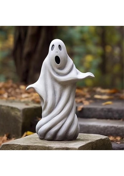 Hayalet Heykel, Beyaz Reçine Bahçesi Hayalet Heykeli Cadılar Bayramı Dekorasyonları, Ev Oda Masa Dekoru Için Hayalet Figürinler B (Yurt Dışından) indirimleri
