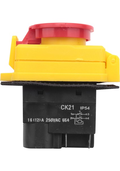250V 16A IP54 Başlat Durdurma Anahtarı Volt Serbest Bırakma Anahtarı Yok Acil Durak Durdur Itme Düğmesi Elektromanyetik Kapalı Anahtar (Yurt Dışından) fiyatları