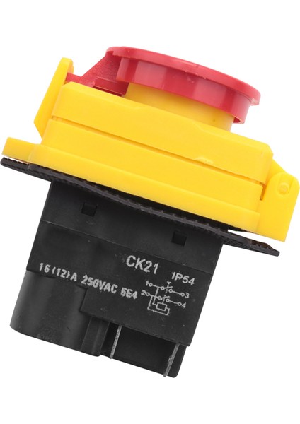 250V 16A IP54 Başlat Durdurma Anahtarı Volt Serbest Bırakma Anahtarı Yok Acil Durak Durdur Itme Düğmesi Elektromanyetik Kapalı Anahtar (Yurt Dışından) modelleri