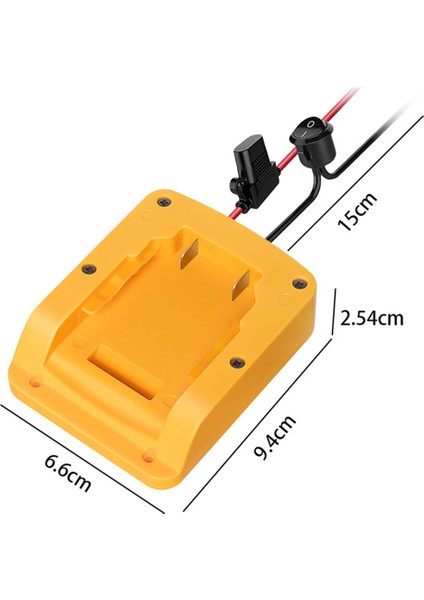 Dewalt 18V 20V Lityum Pil Için Dıy Adaptörü Sigorta 12AWG Power Wheels Adaptörü Dewalt DCB205 DCB206 (Yurt Dışından) fırsatları