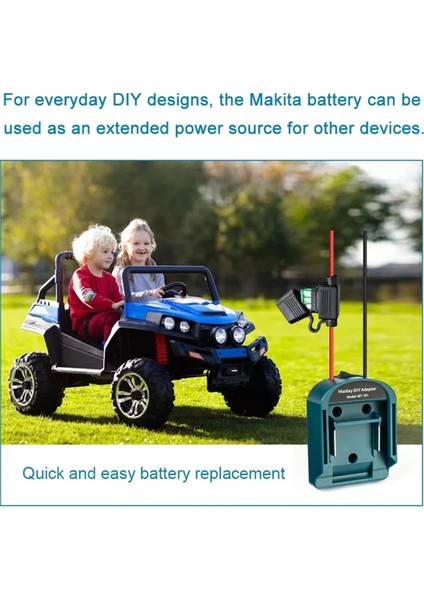 Makita 14V/18V Pil Dıy Güç Aleti Kutusu Aksesuarları Kiti Elektrik Uzantısı Için Harici Pil Adaptör Dönüştürücü (Yurt Dışından) fırsatları