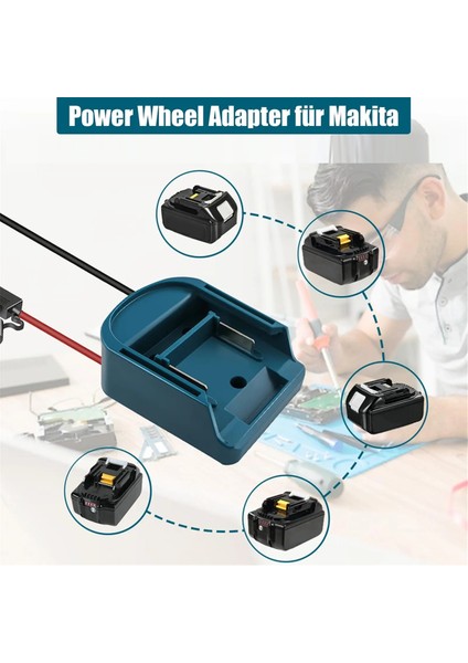 Makita 14V/18V Pil Dıy Güç Aleti Kutusu Aksesuarları Kiti Elektrik Uzantısı Için Harici Pil Adaptör Dönüştürücü (Yurt Dışından) indirimleri