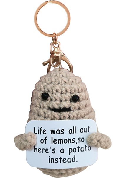 Mini Komik Patates Anahtarlık, Patates Tığ Işi Sevimli Yün Örgü Patates Bebek Hediyeleri Hayat (Yurt Dışından)