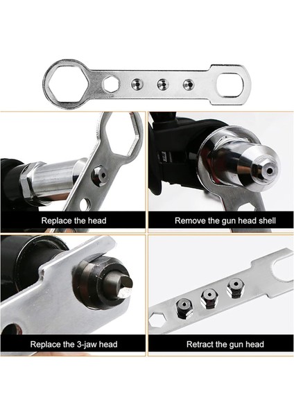 Riveter Adaptör Elektrikli Riveter Kafa Seti Kablosuz Riveter Matkap Aracı Yüksek Sertlik Riveter Matkap Aksesuarları (Yurt Dışından) fiyatları