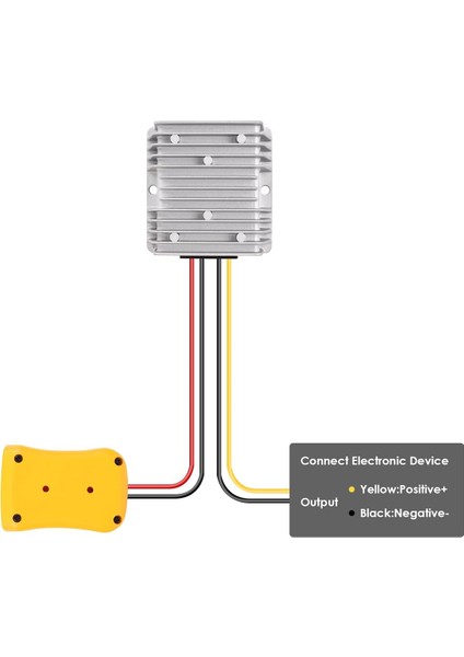 Dewalt 20V Max Bataryası Için Dc Güç Adaptörü, Golf Sepeti LED Şerit Işığı Için Voltaj Dönüştürücü Invertörünü Aşın (Yurt Dışından) fiyatları