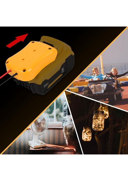 Dewalt 20V Max Bataryası Için Dc Güç Adaptörü, Golf Sepeti LED Şerit Işığı Için Voltaj Dönüştürücü Invertörünü Aşın (Yurt Dışından) modelleri