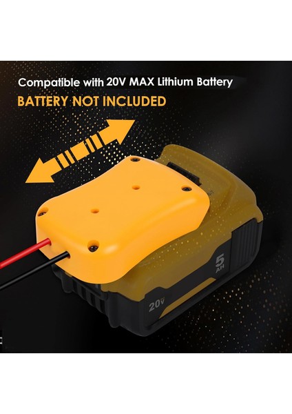 Dewalt 20V Max Bataryası Için Dc Güç Adaptörü, Golf Sepeti LED Şerit Işığı Için Voltaj Dönüştürücü Invertörünü Aşın (Yurt Dışından) fırsatları