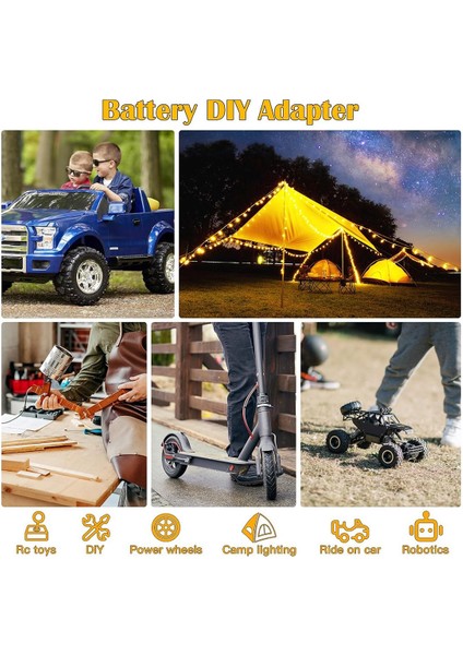 Dewalt 20V Max Bataryası Için Dc Güç Adaptörü, Golf Sepeti LED Şerit Işığı Için Voltaj Dönüştürücü Invertörünü Aşın (Yurt Dışından) indirimleri