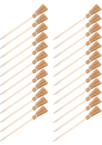24 Pcs Cadılar Bayramı Süpürge Beyaz Kalemleri Için Cadı Süpürge Kalemleri Cadılar Bayramı Partisi Cadı Süpürge Prop Yazma (Yurt Dışından) fiyatları
