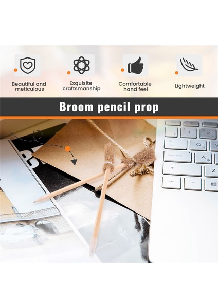 24 Pcs Cadılar Bayramı Süpürge Beyaz Kalemleri Için Cadı Süpürge Kalemleri Cadılar Bayramı Partisi Cadı Süpürge Prop Yazma (Yurt Dışından) fırsatları