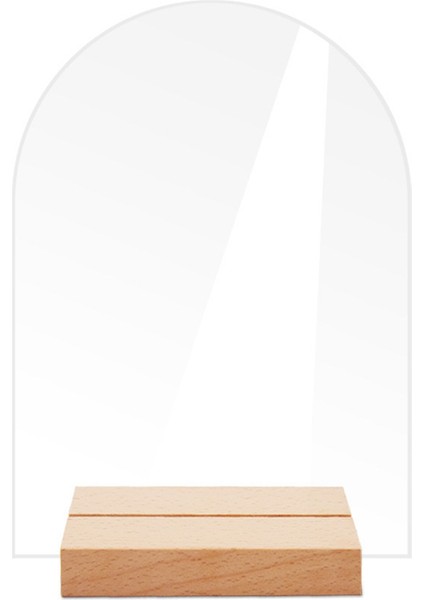 12PCS Dıy Boş Akrilik Tablo Işareti Stand Şeffaf Kemer Tablo Numaraları Tablo Kartı Düğün Dekorasyonu, C ile Açık Işaret (Yurt Dışından)