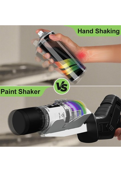 Püskürtme Boya Pistonlu Testere Için Shaker, Boya Tek Tıklamayla Ayarlanmış Bir Ayarla Çalkalayıcı - 2 Inç Ila 3 Inç Kutulara Uyuyor (Yurt Dışından) fırsatları