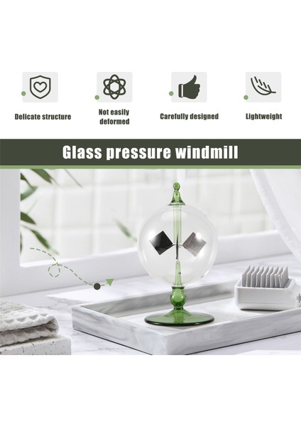 Yeşil Güneş Power Radyometre Crookes Güneş Enerjisi Dönen Panyaplar Yel Değirmeni Hediye Ev Masası Dekorasyon (Yurt Dışından) indirimleri