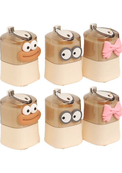 6pcs Kürdan Tutucular Otomatik Pop-Up Kürdan Depolama Organizatörleri Restoran Kürdan Kutusu Oturma Odası Masa Dekoru (Yurt Dışından)