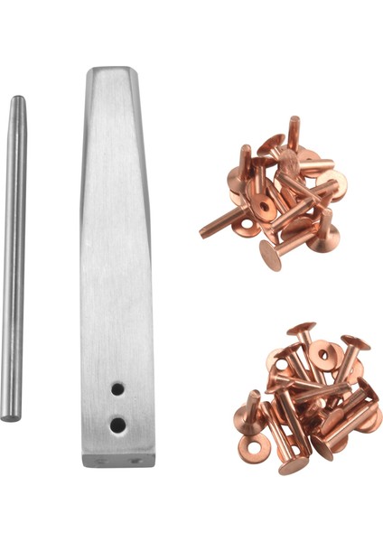 Kırmızı Bakır Perçin ve Burr ile Burr Setter ile Bakır Perseter Hızlandırıcı Kurulum Ayar Aracı ve Delik Punch Cutter (Yurt Dışından)