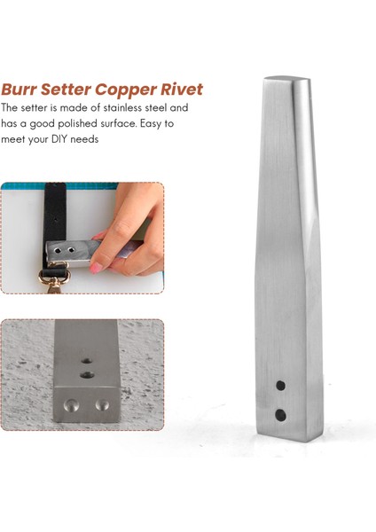 Kırmızı Bakır Perçin ve Burr ile Burr Setter ile Bakır Perseter Hızlandırıcı Kurulum Ayar Aracı ve Delik Punch Cutter (Yurt Dışından) indirimleri