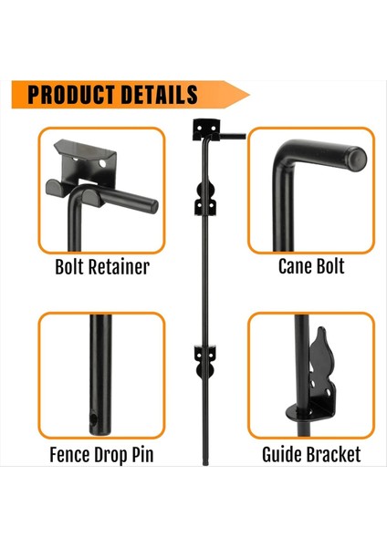 Ağır Hizmet Kapısı Latche Taşınabilir Kamış Cıvatası Kapı Kilit Kilit Kapısı Donanım Tek Açık Kapı Kapısı Ahşap Çit (Yurt Dışından) fiyatları