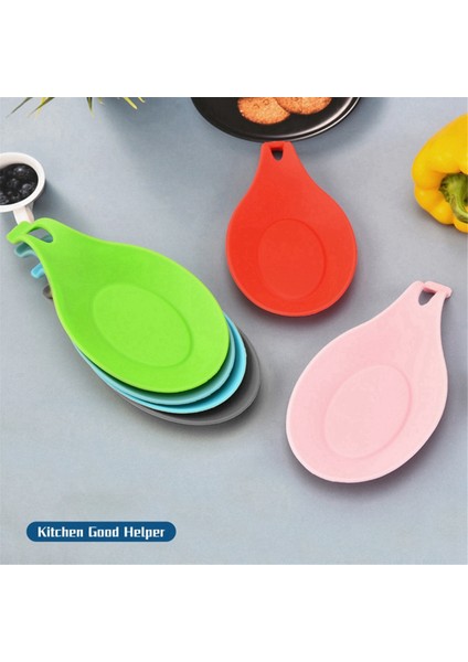 Kaşık Rest Pad Gıda Sınıfı Isı Dayanıklı Put Mat Cihaz Mutfak Mutfak Mutfak Mutfak Yemekleri Kırmızı (Yurt Dışından) indirimleri