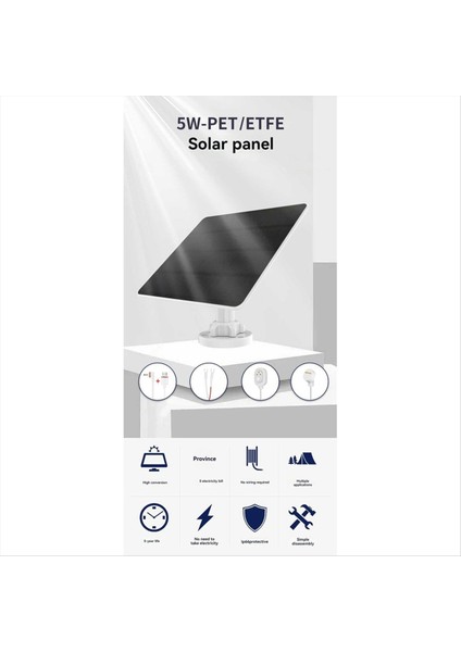 5W Güvenlik Kamerası Için Güneş Paneli Uzatma Kablosu IP65 Arlo Kamera Için Su Geçirmez (Yurt Dışından) modelleri