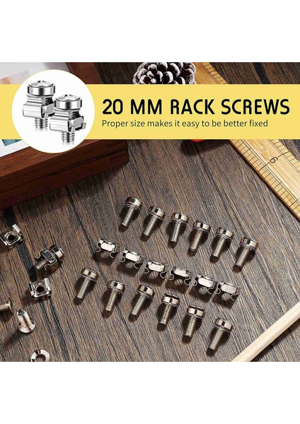 50 Set M6 Raf Vidaları Set 20MM Vidalar ve Kafes Somunları Raf Montaj Vidaları ve Kare Ekleme Somunları Sunucusu (Yurt Dışından) fırsatları