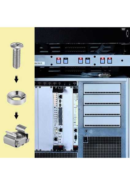 50 Set M6 Raf Vidaları Set 20MM Vidalar ve Kafes Somunları Raf Montaj Vidaları ve Kare Ekleme Somunları Sunucusu (Yurt Dışından) indirimleri