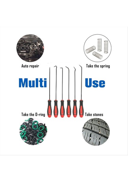Ekstra Uzun Hassas Kanca ve Toplama Seti, 6 Parçalı Set, Krom Vanadyum Çelik Şaft, Hortumları ve Contaları Çıkarmak Için (Yurt Dışından) indirimleri