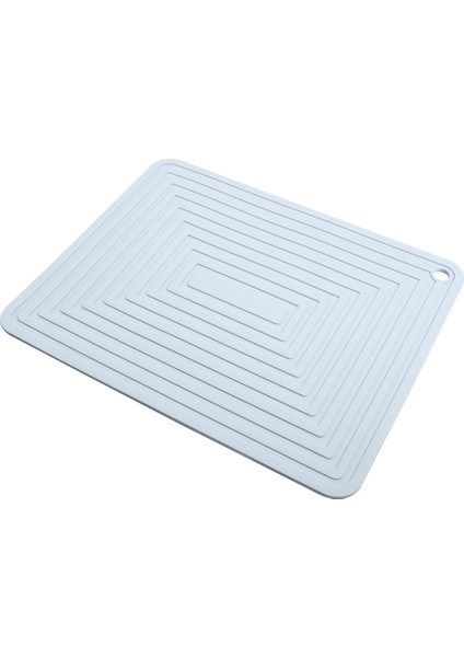 Büyük Silikon Tencere Tutucu Kare Kalın Isı Yalıtım Pedi Değil Olmayan Oluk Mutfak Masası Mat (Açık Mavi) (Yurt Dışından)