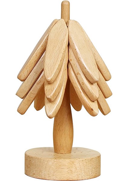 Ahşap Trivets Sıcak Yemekler Dekor Seti, 3 Bardak ve 1 Stand Ile, Mutfak ve Yemek Için Eşsiz Yemek Takımı Esasları (Yurt Dışından)