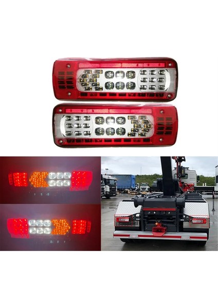 Sol Arka Fren Sinyali Işığı 24V LED Kuyruk Lambası 82483074 Volvo Trucks Serisi FM450 FM460 FMX500 (Yurt Dışından) fiyatları