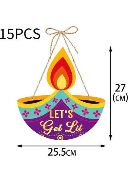 30PCS Diwali Festival Kapısı Askı Çiftlik Evi Tarzı Diwali Festival Ön Kapı Işareti Diwali Festival Dekor (Yurt Dışından) indirimleri