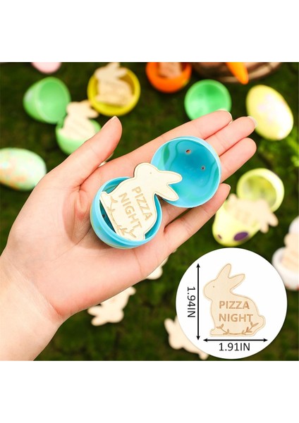 Çocuklar Paskalya Yumurtası Dolgular- Ahşap Paskalya Ödül Jetonları, Paskalya Ödülleri Dolar Para, Aile Gecesi Tokenleri, Eşsiz Aile, A (Yurt Dışından) fiyatları