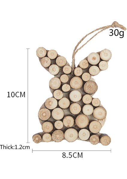 Ahşap Dekoratif Asılı Paskalya Asılı Ahşap Işareti Paskalya Süslemesi Bitmemiş Ahşap Yumurta (Yurt Dışından)