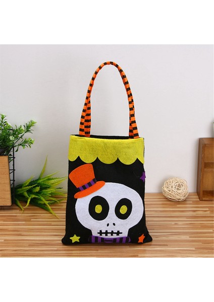 Cadılar Bayramı Şeker Çantaları Şeker Depolama Kepçesi Kabak Hayalet Şeker Çantası Tote Çantası Cadılar Bayramı Dekorasyonları Props A (Yurt Dışından)