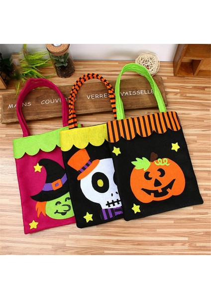 Cadılar Bayramı Şeker Çantaları Şeker Depolama Kepçesi Kabak Hayalet Şeker Çantası Tote Çantası Cadılar Bayramı Dekorasyonları Props A (Yurt Dışından) fiyatları