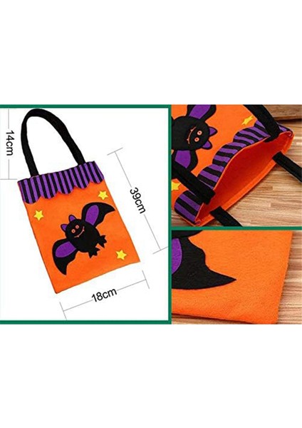 Cadılar Bayramı Şeker Çantaları Şeker Depolama Kepçesi Kabak Hayalet Şeker Çantası Tote Çantası Cadılar Bayramı Dekorasyonları Props A (Yurt Dışından) indirimleri
