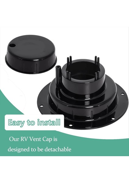 Rv Sıhhi Tesisat Havalandırma Kapağı Rv Çatı Havalandırma Kapağı Rv Çatı Kanalizasyon Havalandırma Kapağı 1 Ila 2 3/8 Inç Boru HJ403 Siyah (Yurt Dışından) modelleri