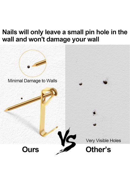 184 Adet Resim Asma Kiti, 20LB, 30LB ve 50LB Resim Askıları, Tırnaklarla Metal Resim Asılı Kancalar (Yurt Dışından) modelleri