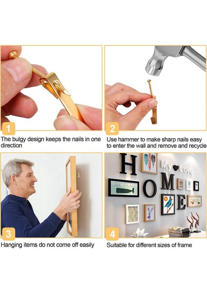 184 Adet Resim Asma Kiti, 20LB, 30LB ve 50LB Resim Askıları, Tırnaklarla Metal Resim Asılı Kancalar (Yurt Dışından) fırsatları
