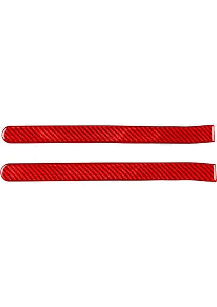 Karbon Fiber Arka Işık Amblemleri Yan Lamba Şeritleri Kia Stinger Için Trim 2018-2023 Kırmızı (Yurt Dışından)