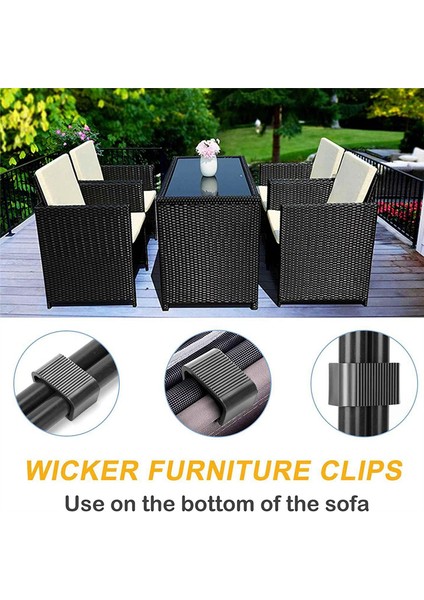 8pcs Bahçe Mobilya Klipsleri Dış Kanepe Plastik Kelepçeler Hasır Sandalye Için Anti-Yürürümlü Rattan Mobilya Konektörleri (Yurt Dışından) modelleri