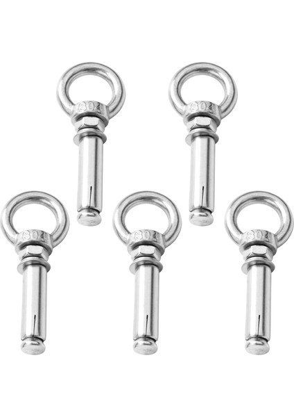 5pcs M8 x 60MM Genişletme Cıvatası Cıvatası 304 Paslanmaz Çelik Halka Kaldırma Ankraj Göz Cıvatası Genişletme Göz Cıvatası (Yurt Dışından) indirimleri