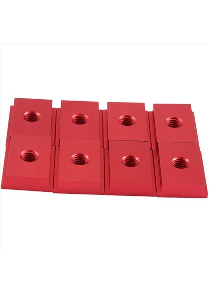 8 Adet M8 T Tip Parça Kaydırıcısı 30/45 Tip Kelepçe Vidalı Groove Freader Ahşap Işleme Aracı Kırmızı (Yurt Dışından)