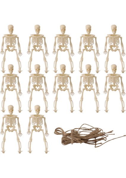 Cadılar Bayramı Dekoru Için Iskeletler, 12 Pcs Mini Seleton Figürinler Haunted House Aksesuarları Için Cadılar Bayramı Dekorasyonu Partys (Yurt Dışından)