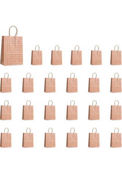 C 24 Pcs Sevgililer Günü Hediye Çantaları, Şeker Çantaları Goodie Torbalar Heart Heart Love Love Kağıt Torbalar Düğün ve Sevgililer (Yurt Dışından) indirimleri